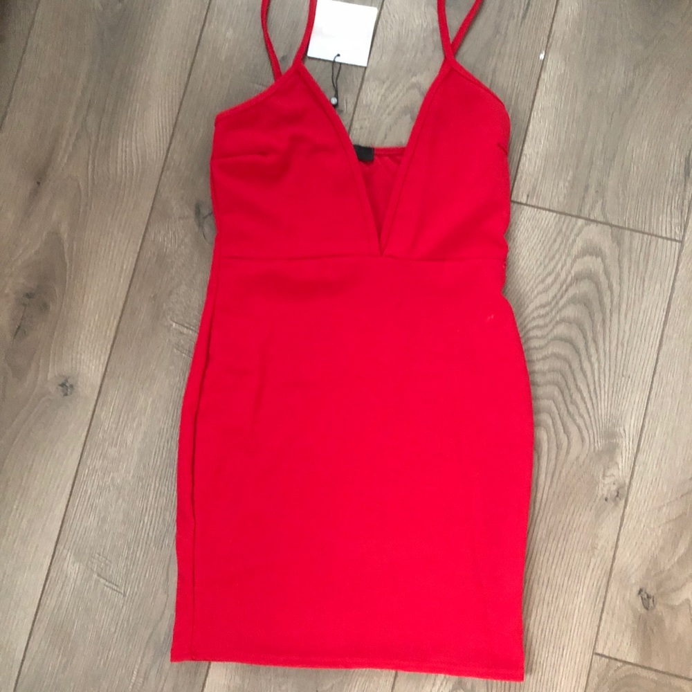 Missguided red dress
